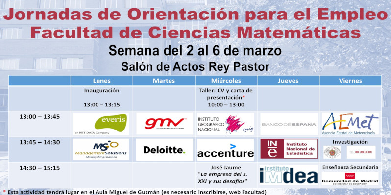 Jornadas de Orientación para el Empleo