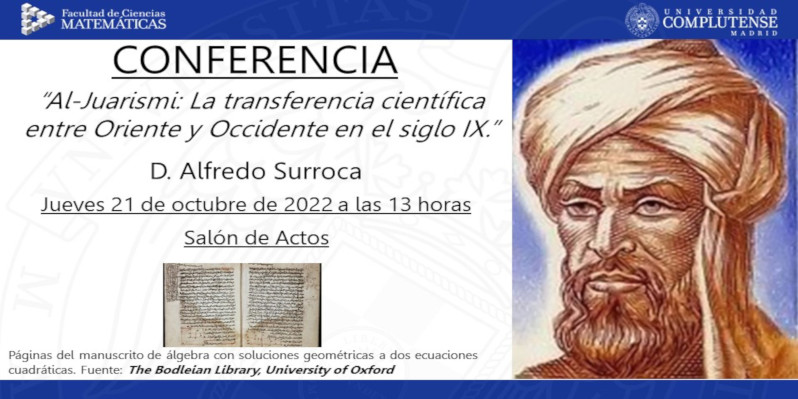 Conferencia "Al-Juarismi: La transferencia científica entre oriente y occidente en el siglo IX"