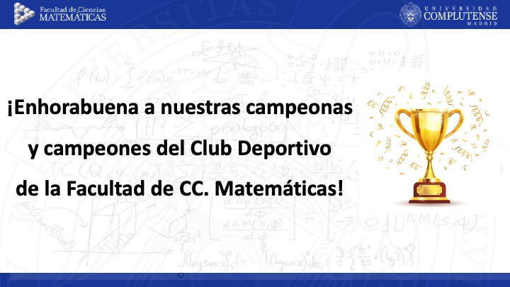 Enhorabuena a nuestras campeonas y campeones del Club Deportivo