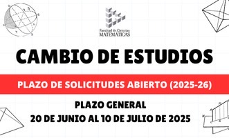 Cambio de estudios y/o universidad