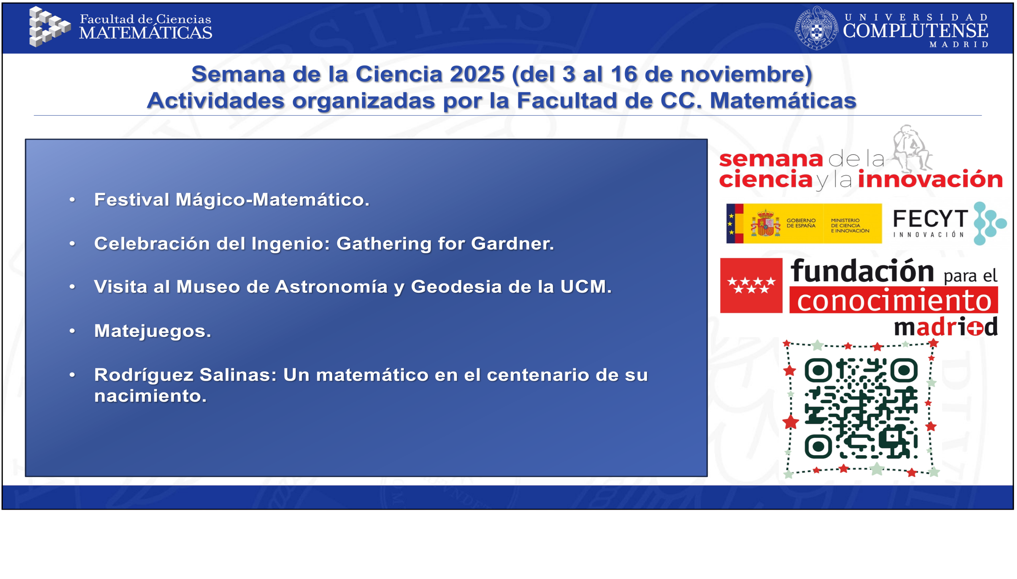 Semana de la Ciencia 2025
