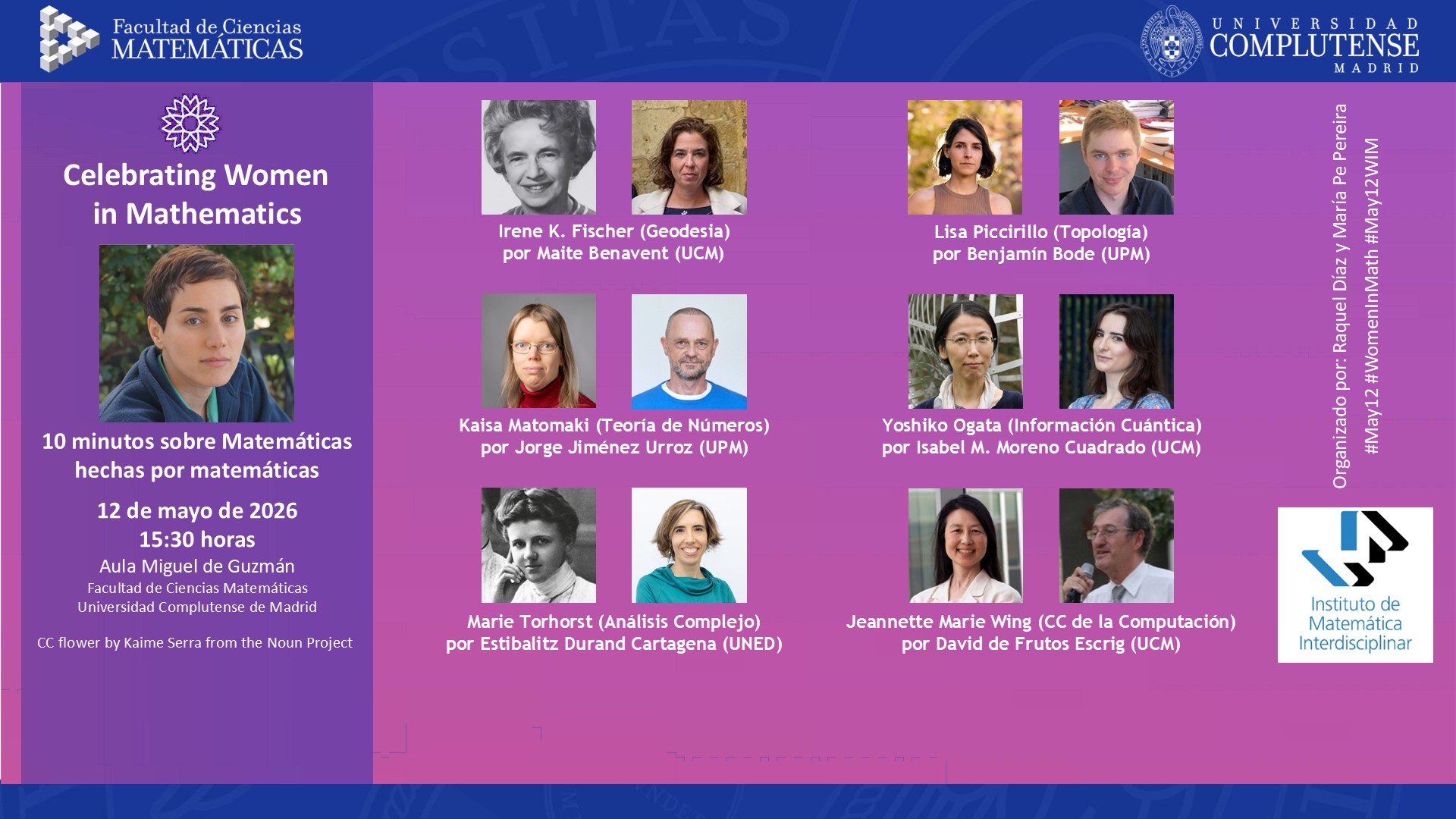 Celebrating Women in Mathematics (12/05/2026)