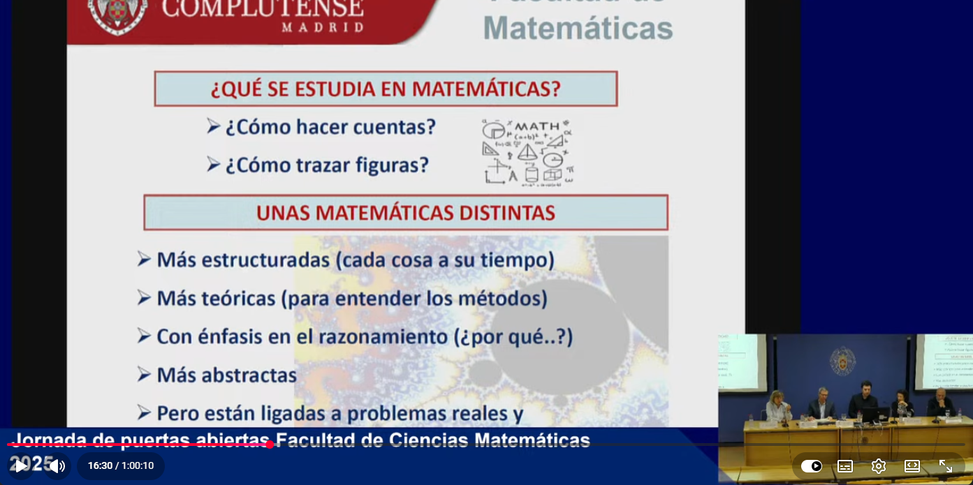 Información para Futuros Estudiantes (Canal de YouTube)